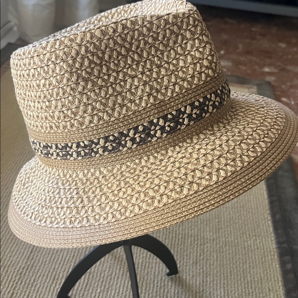 Eric Javits Tan and Brown Woven Hat - Picture 3 of 6